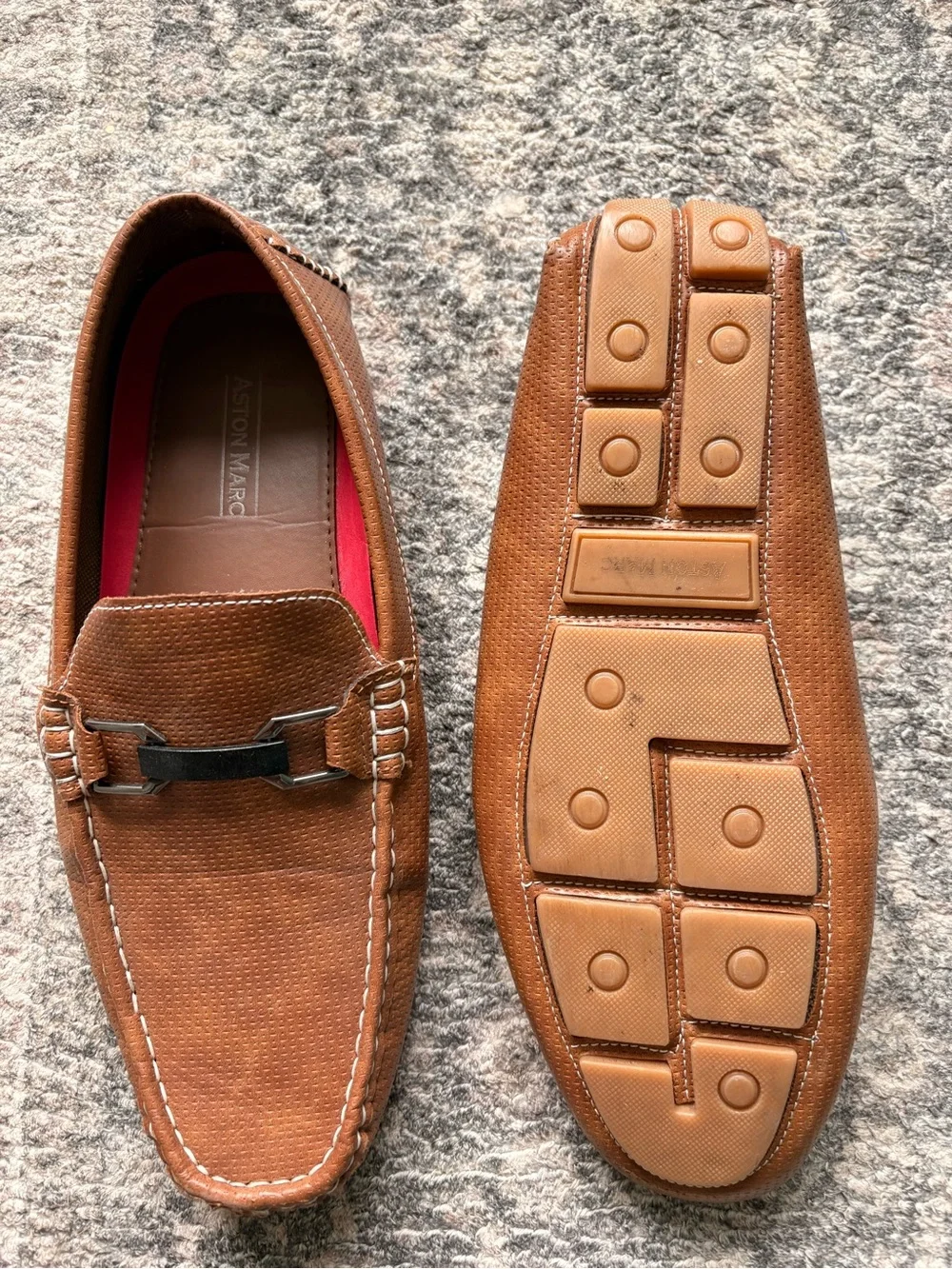 Men’s Tan Leather Bit Loafers
